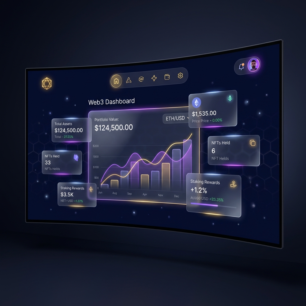 Web3 Dashboard Interface Preview